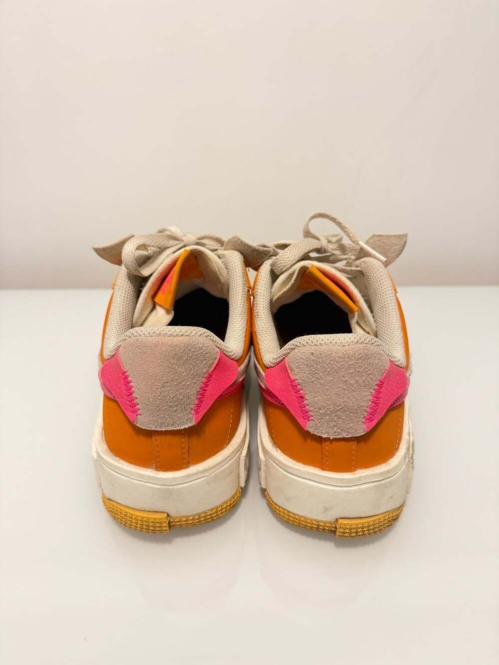 Women Nike Air Force 1 Fontanka Size 9 Sunrise Summit White Hyper Pink - Picture 3 of 5
